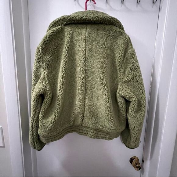 Free People Joplin Cozy Jacket in Sweet Pistachio Size Medium - Picture 7 of 10
